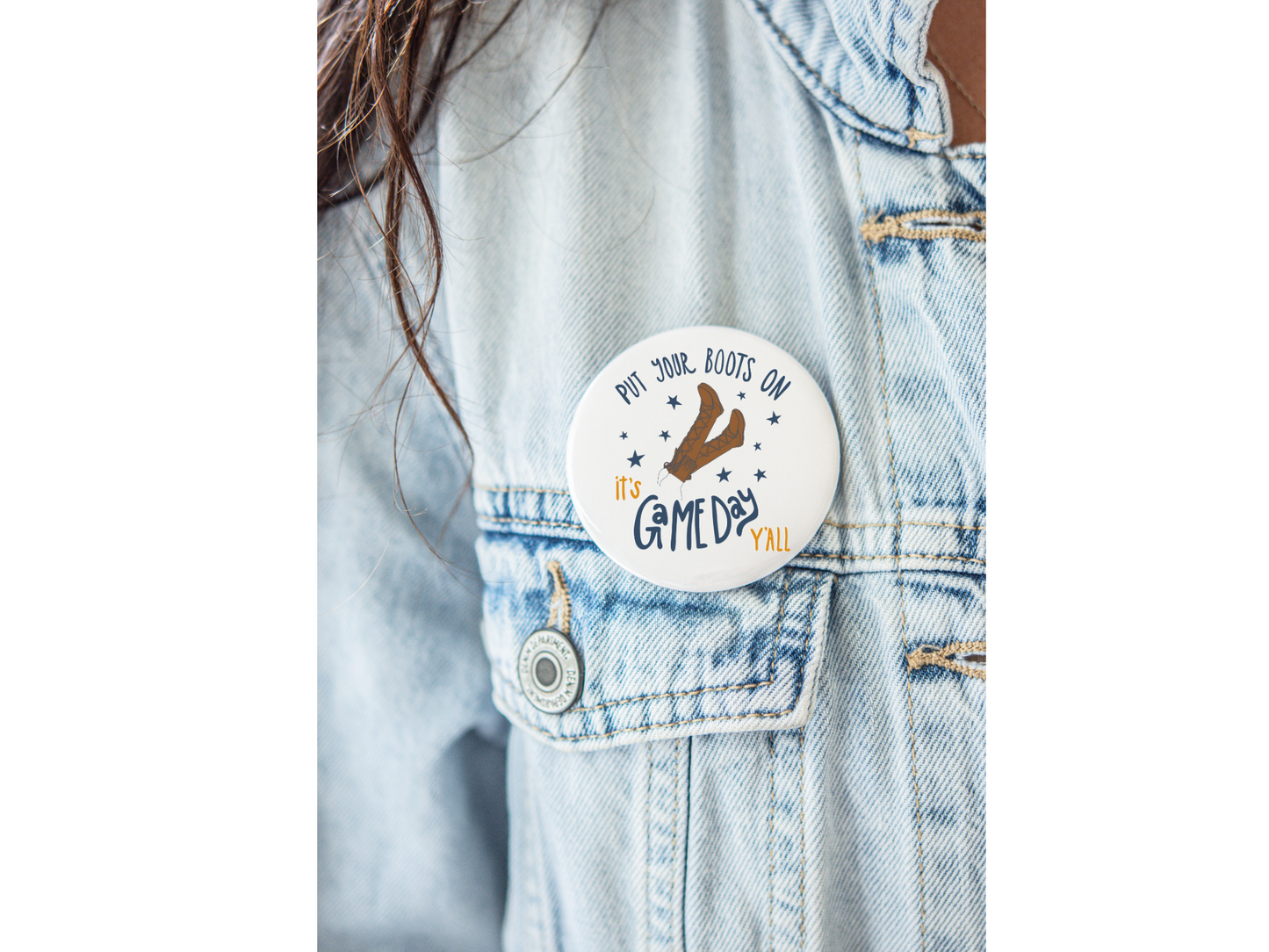 Game Day Boots Button