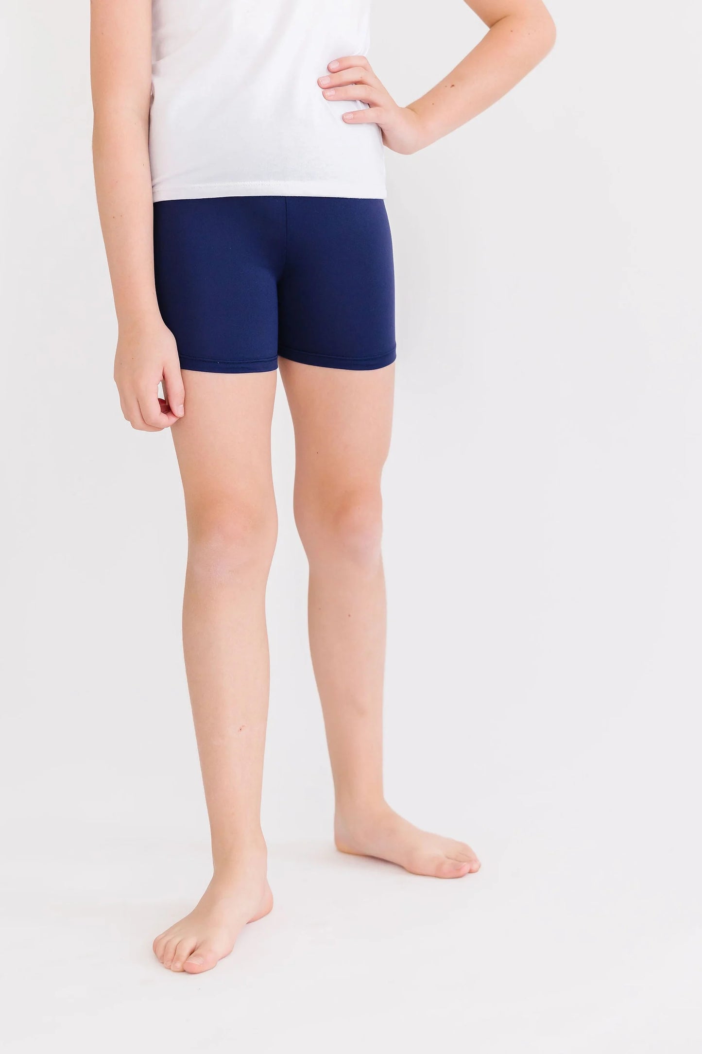 Navy Biker Shorts