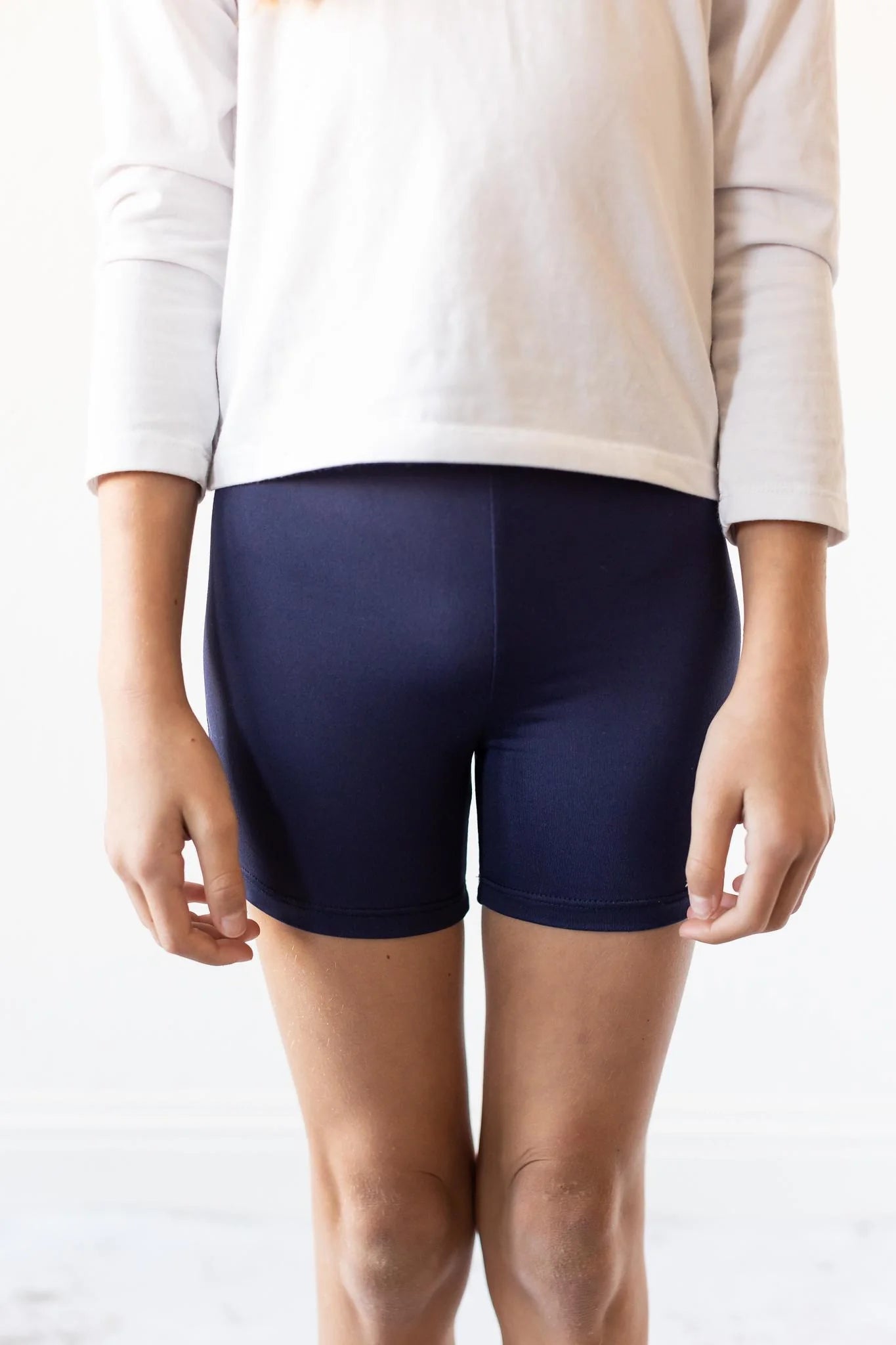 Navy Biker Shorts