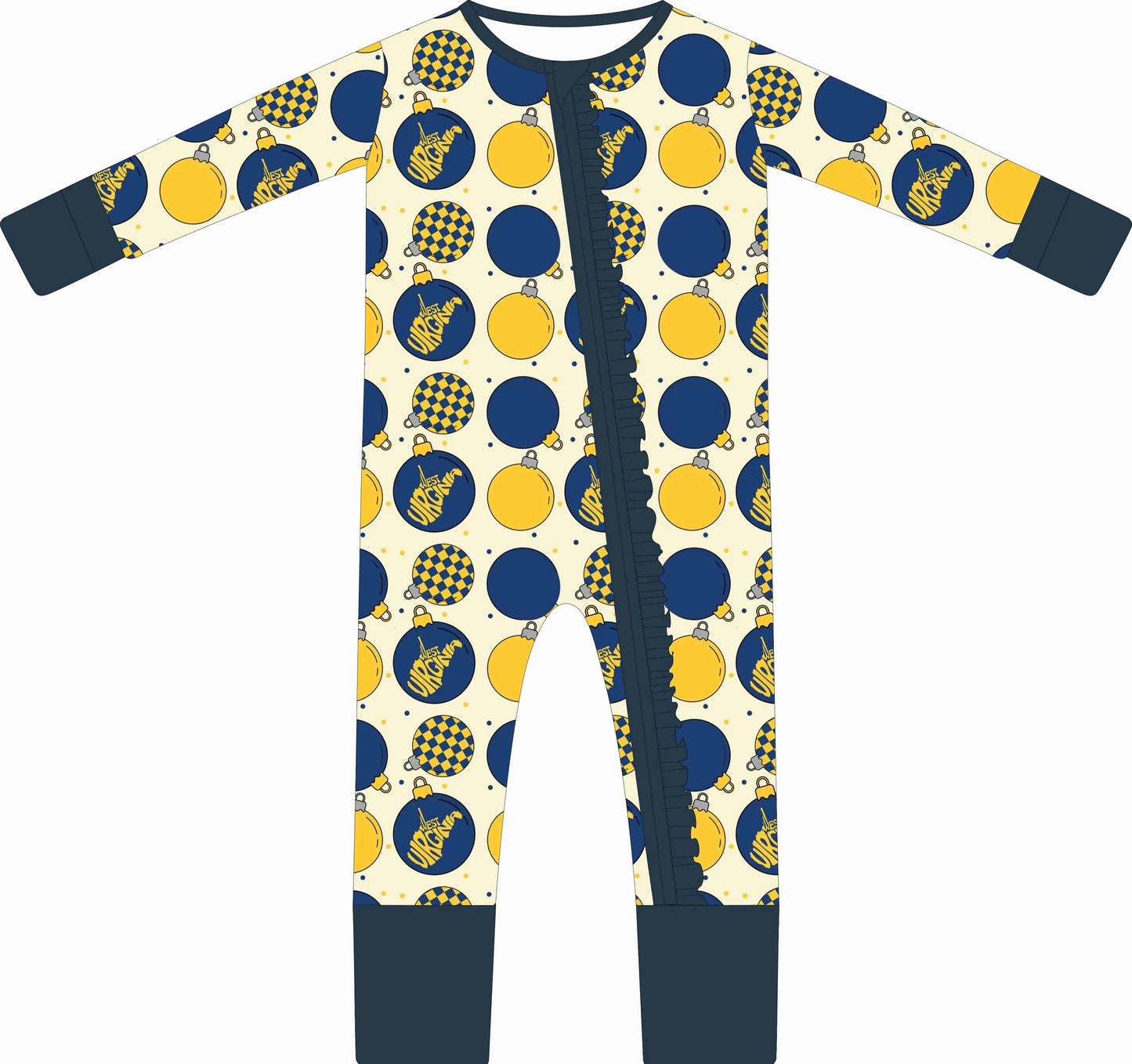 Ruffle Christmas Zippie