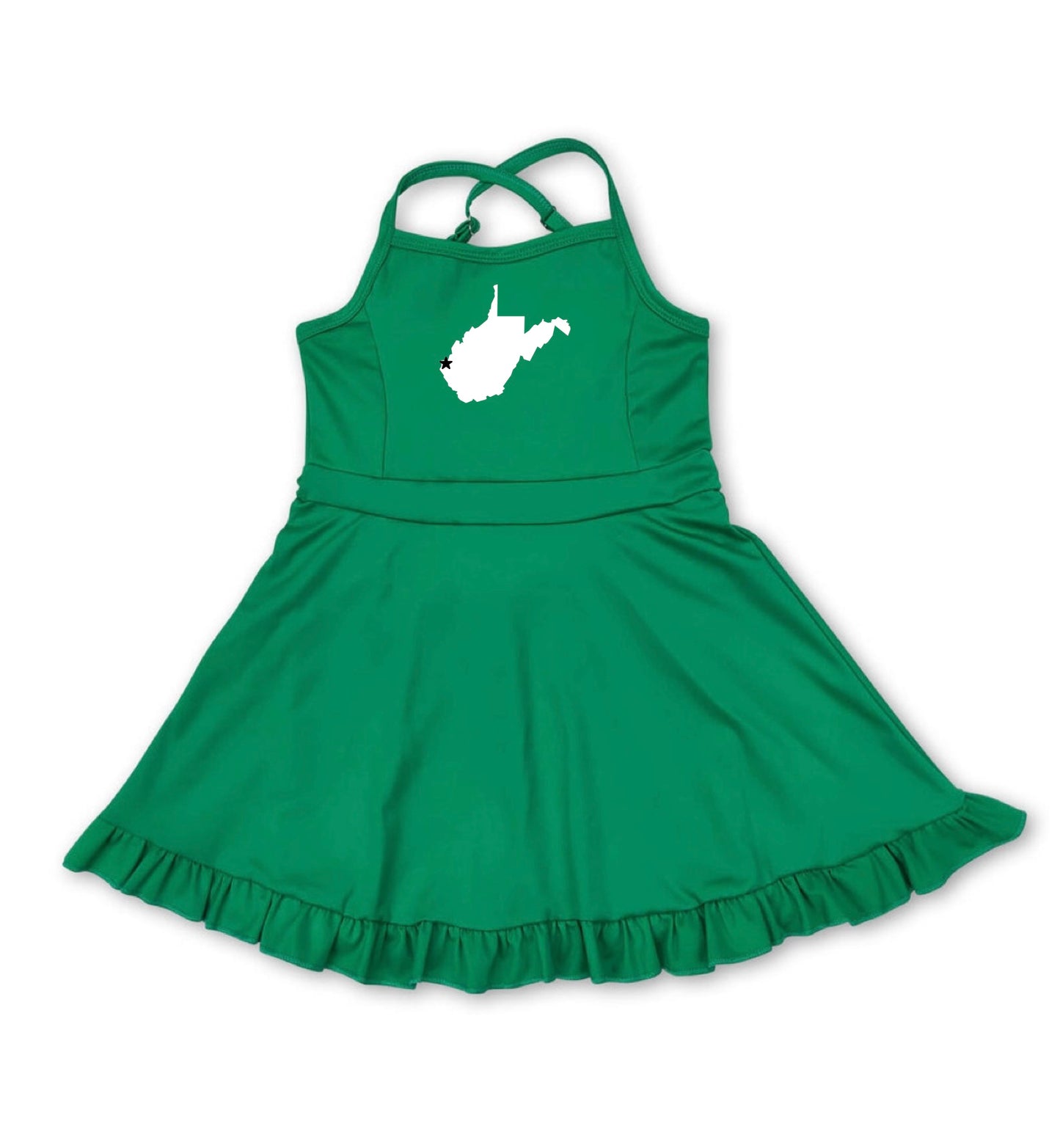 Huntington Cheer Dress | Green