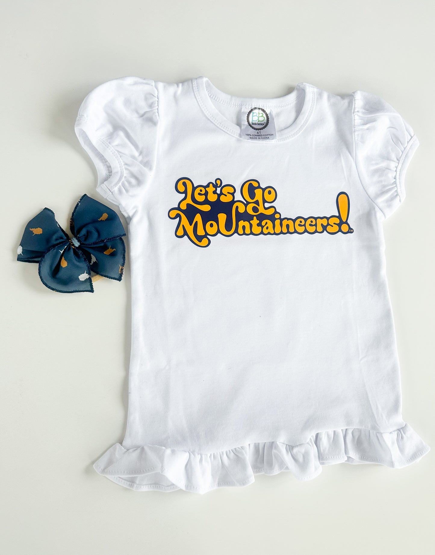 Let’s Go Mountaineers | Kids Ruffle Tee