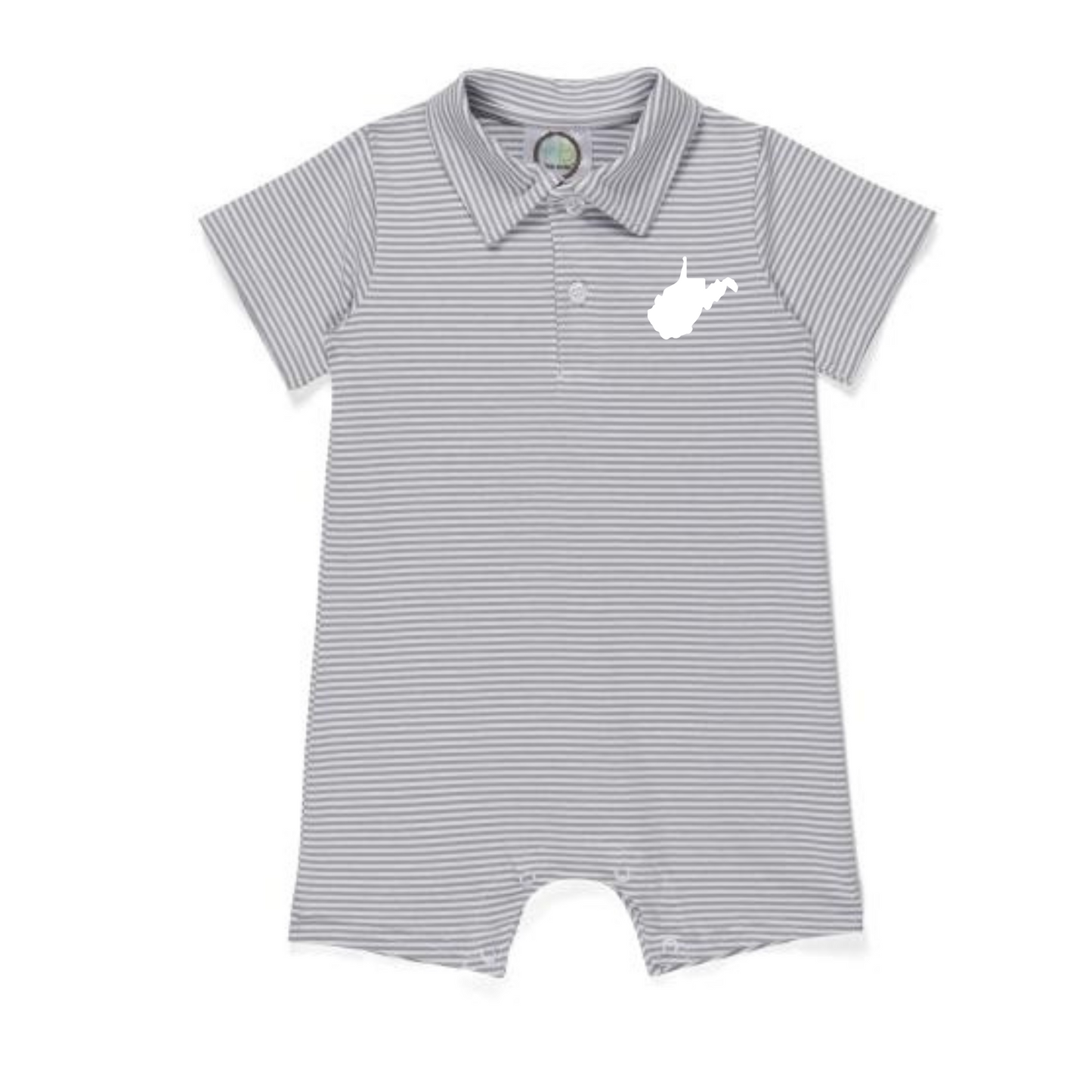 West Virginia Polo Romper | Baby
