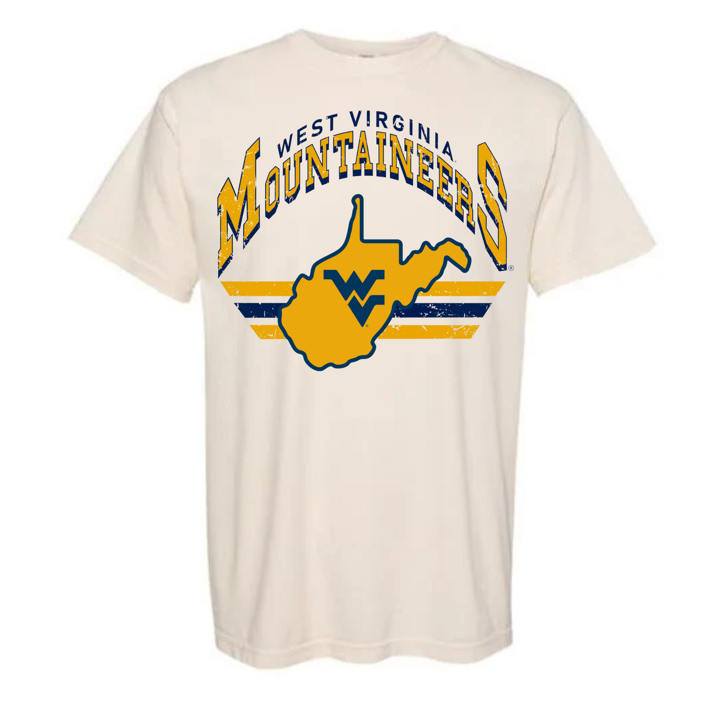 Distressed WVU | Kids and Adults Tee