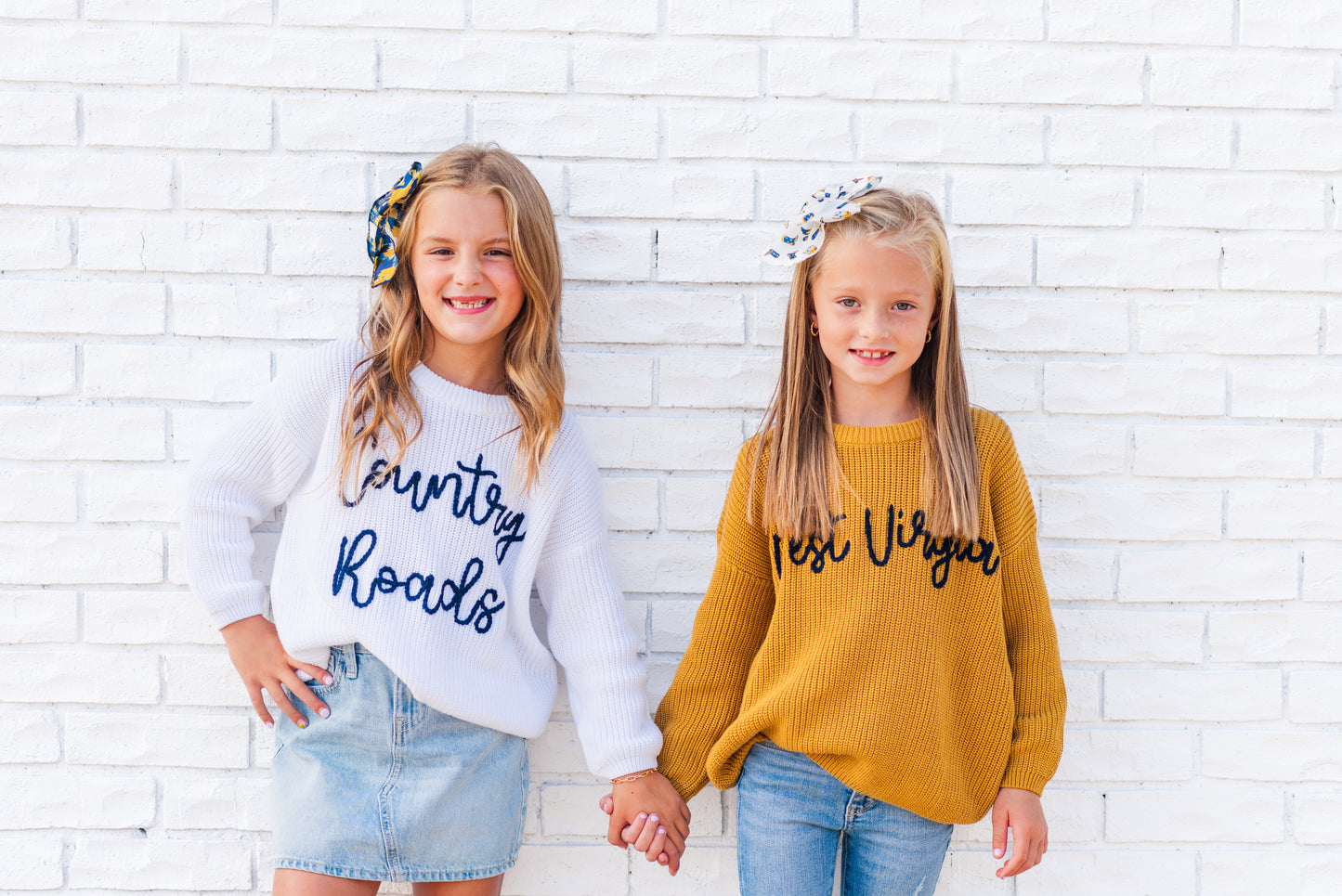 Country Roads Embroidered Sweater | Kids and Adults