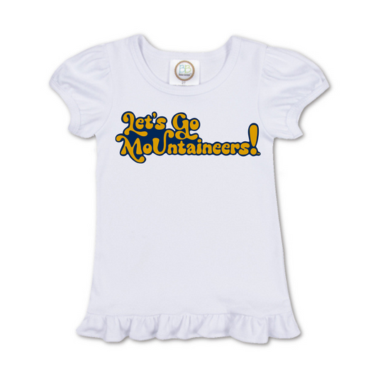 Let’s Go Mountaineers | Kids Ruffle Tee