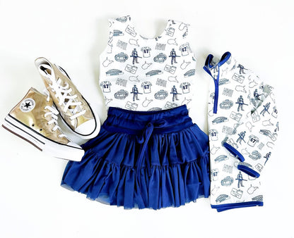 Navy Tulle Skirt | Kids