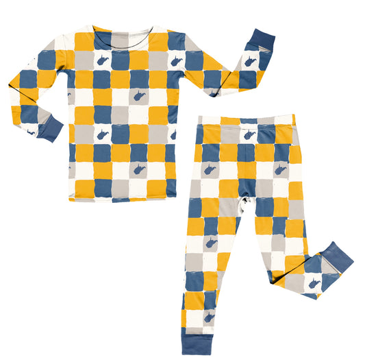 Checkered Bamboo 2-Piece