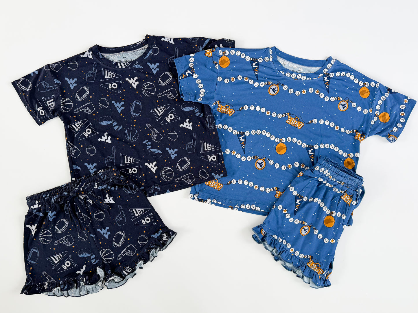 WVU Sports Ruffle Set