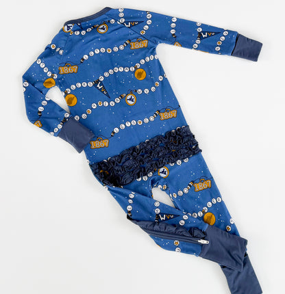 WVU Bracelet Ruffle Zippie