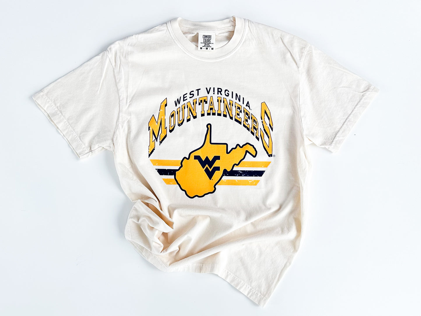 Distressed WVU | Kids and Adults Tee