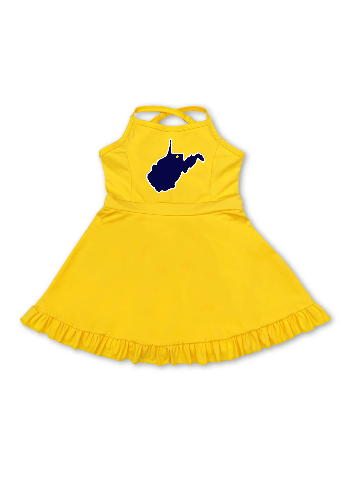 West Virginia Cheer Dress | Yellow