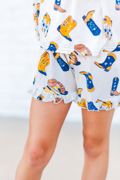 Boots Ruffle Shorts Set