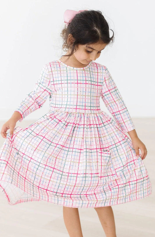 Christmas Plaid Twirl Dress