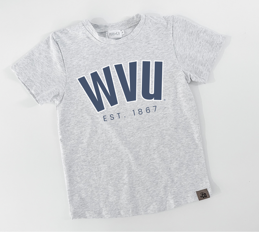 WVU Curved Tee