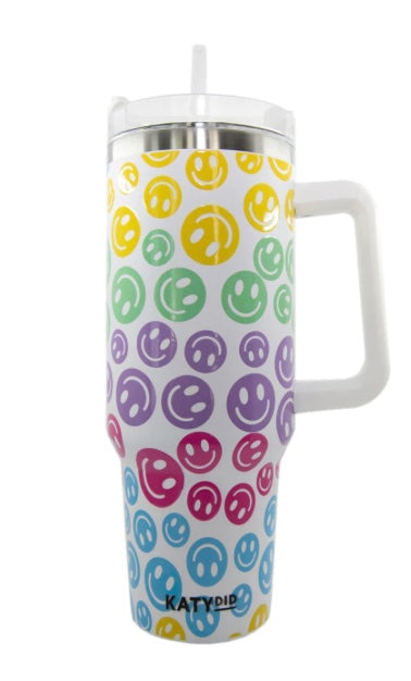 Happy Face Tumbler Cup