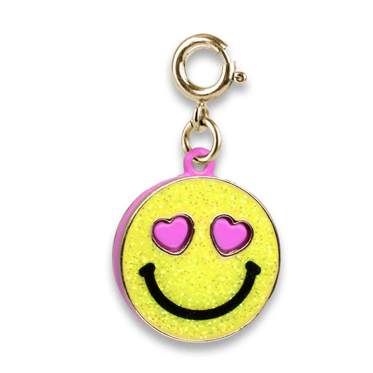 Glitter Smiley Charm