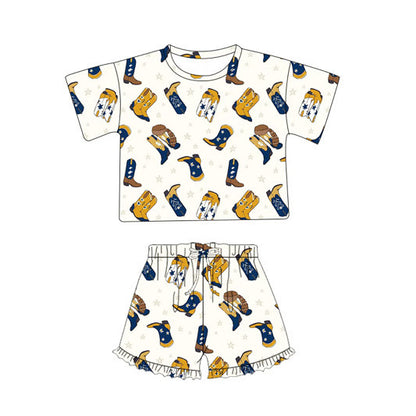 Boots Ruffle Shorts Set