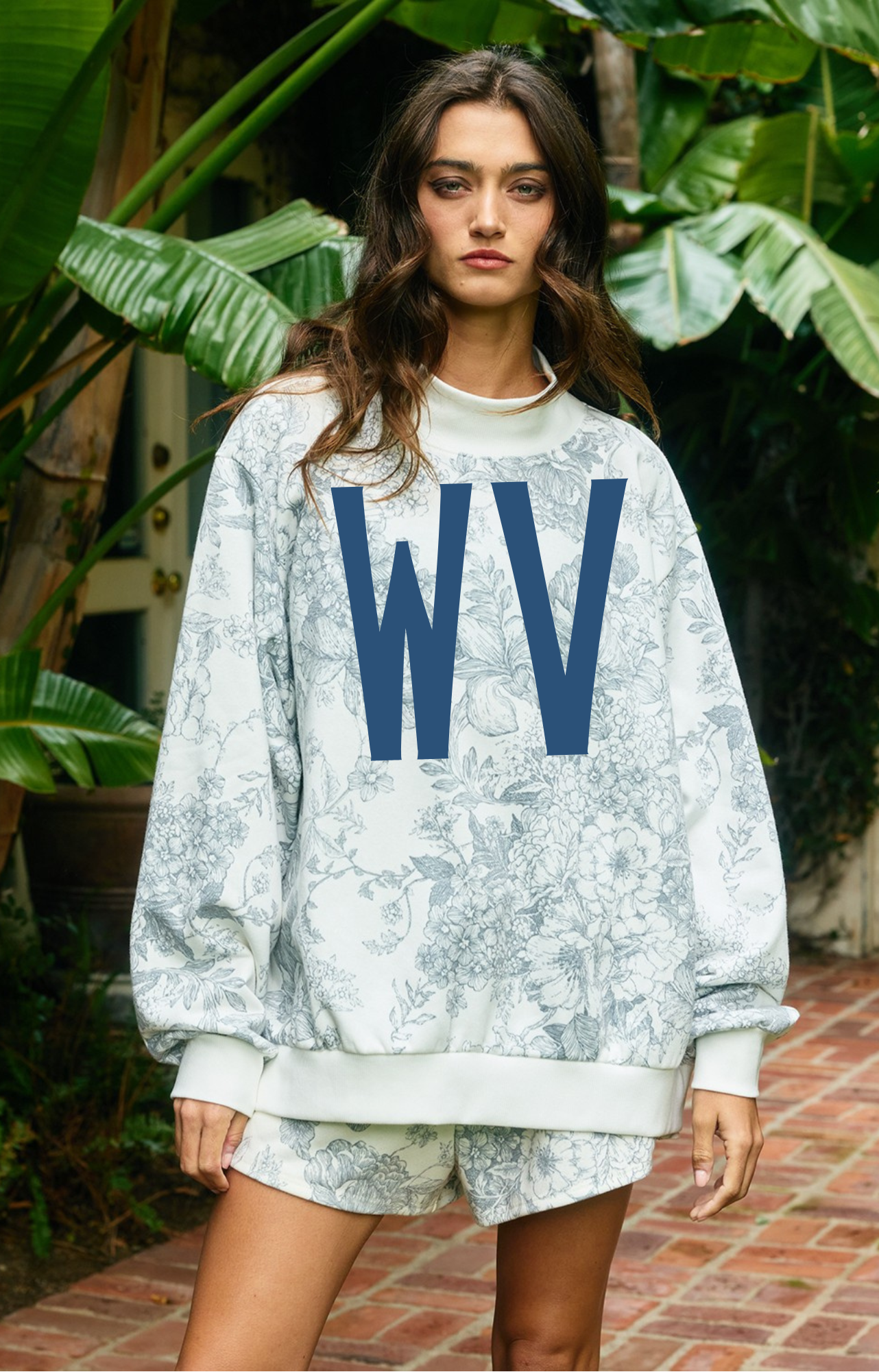 Floral WV Mockneck | Adult