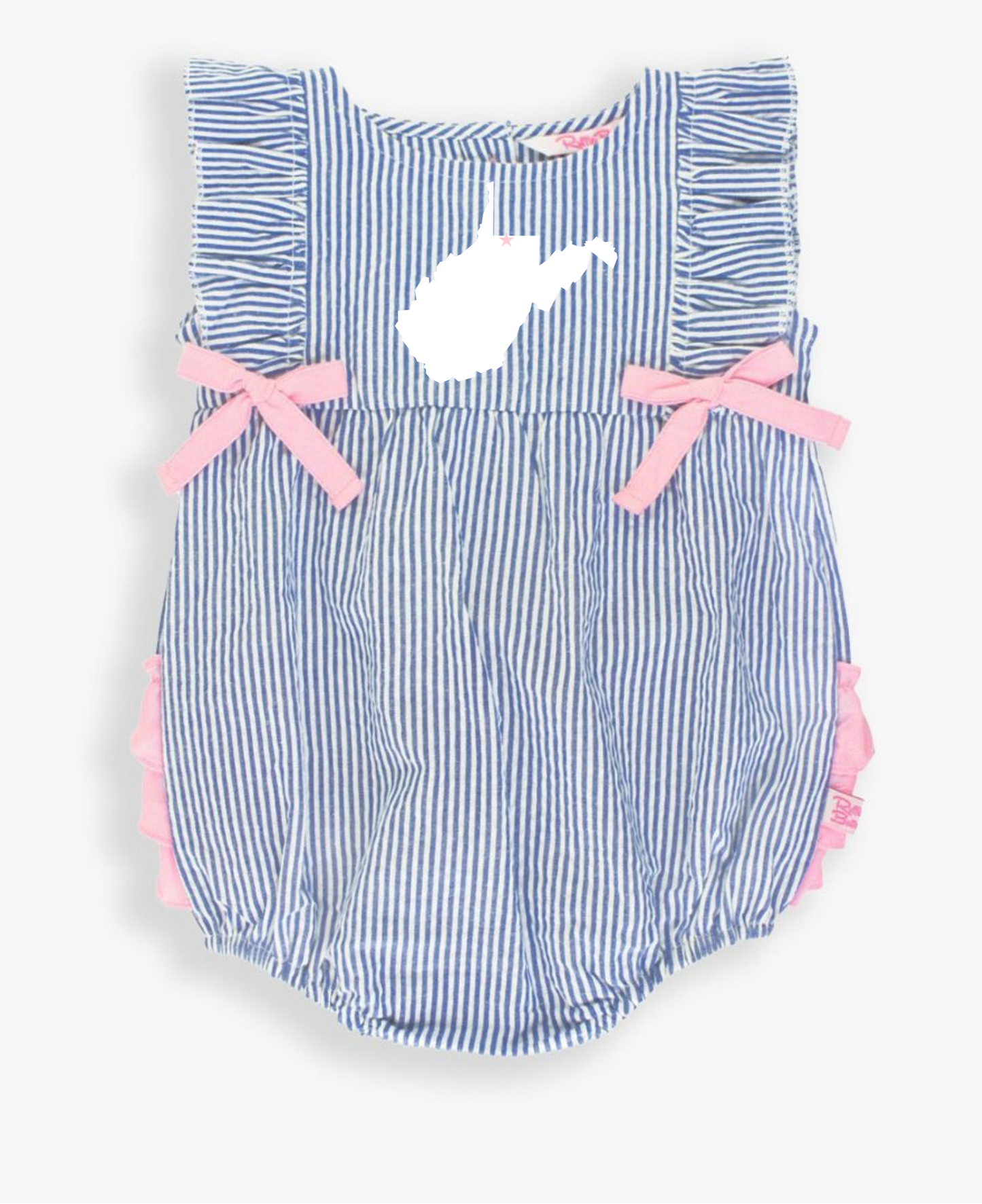 Pink West Virginia Ruffle Romper | Baby
