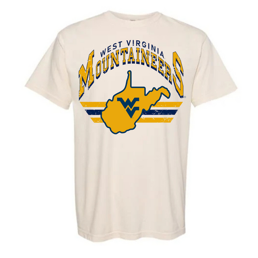 Distressed WVU | Kids and Adults Tee