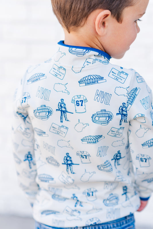 Half Zip Icons Pullover | Kids and Adult
