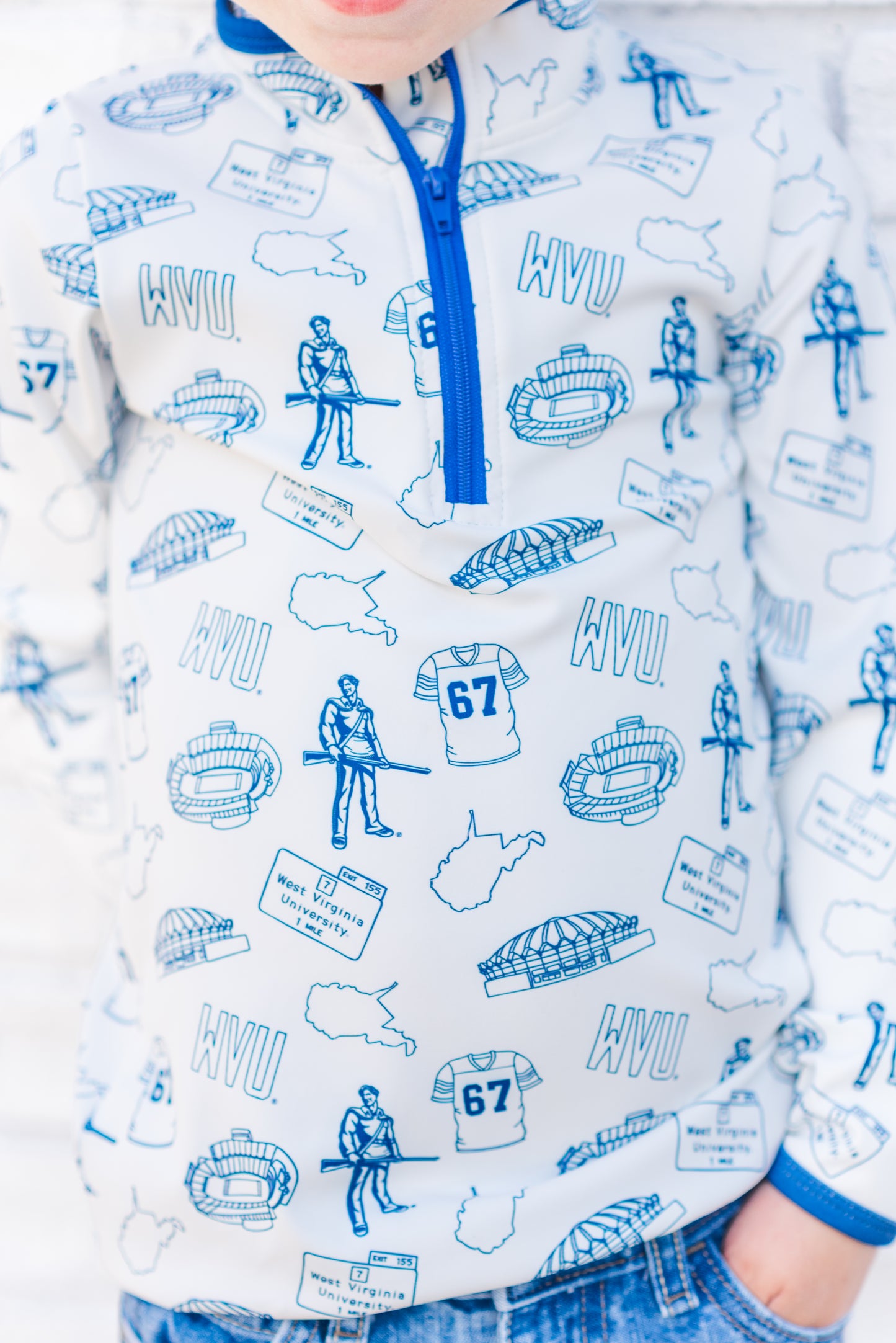 Half Zip Icons Pullover | Kids and Adult