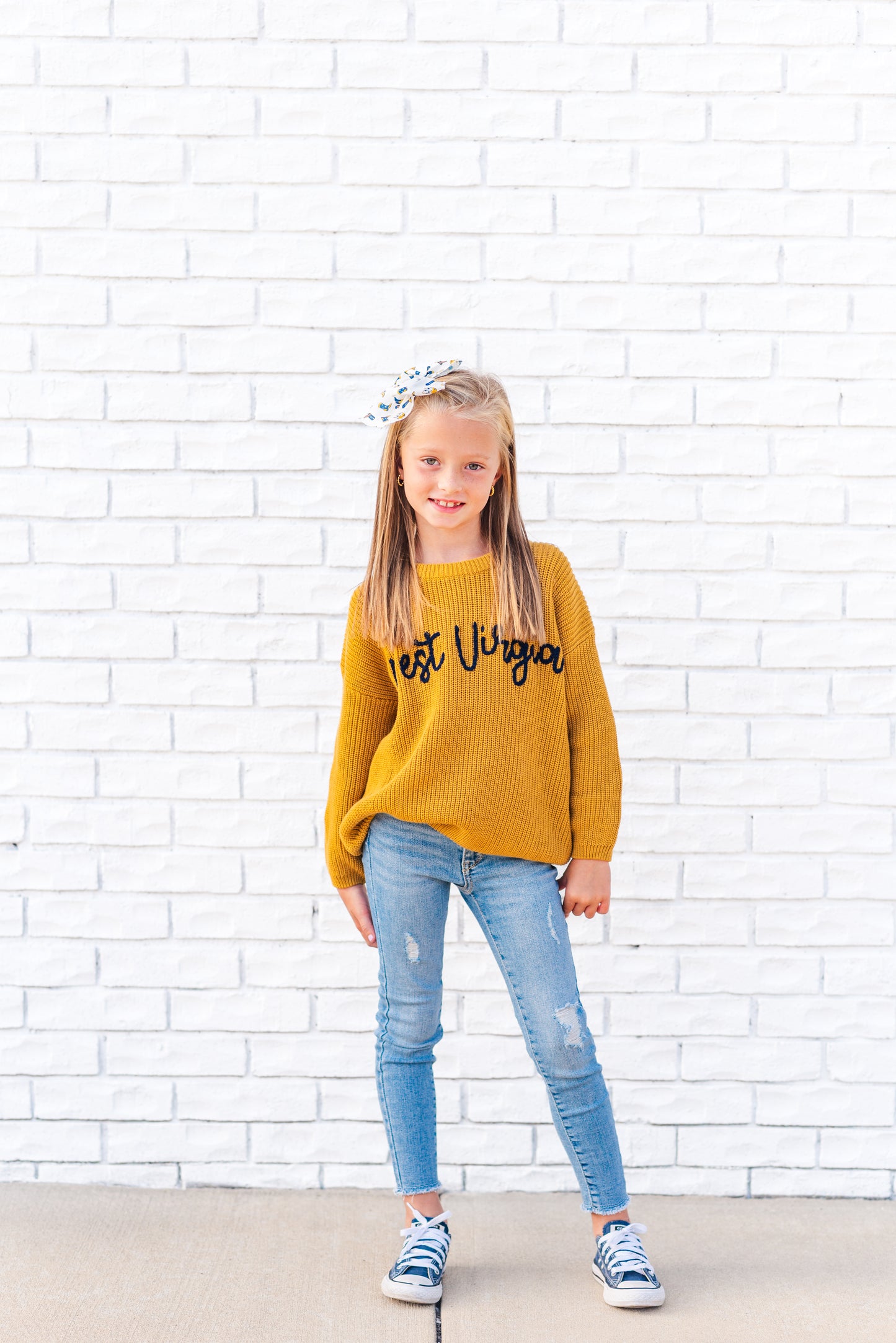 West Virginia Embroidered Sweater | Kids and Adults