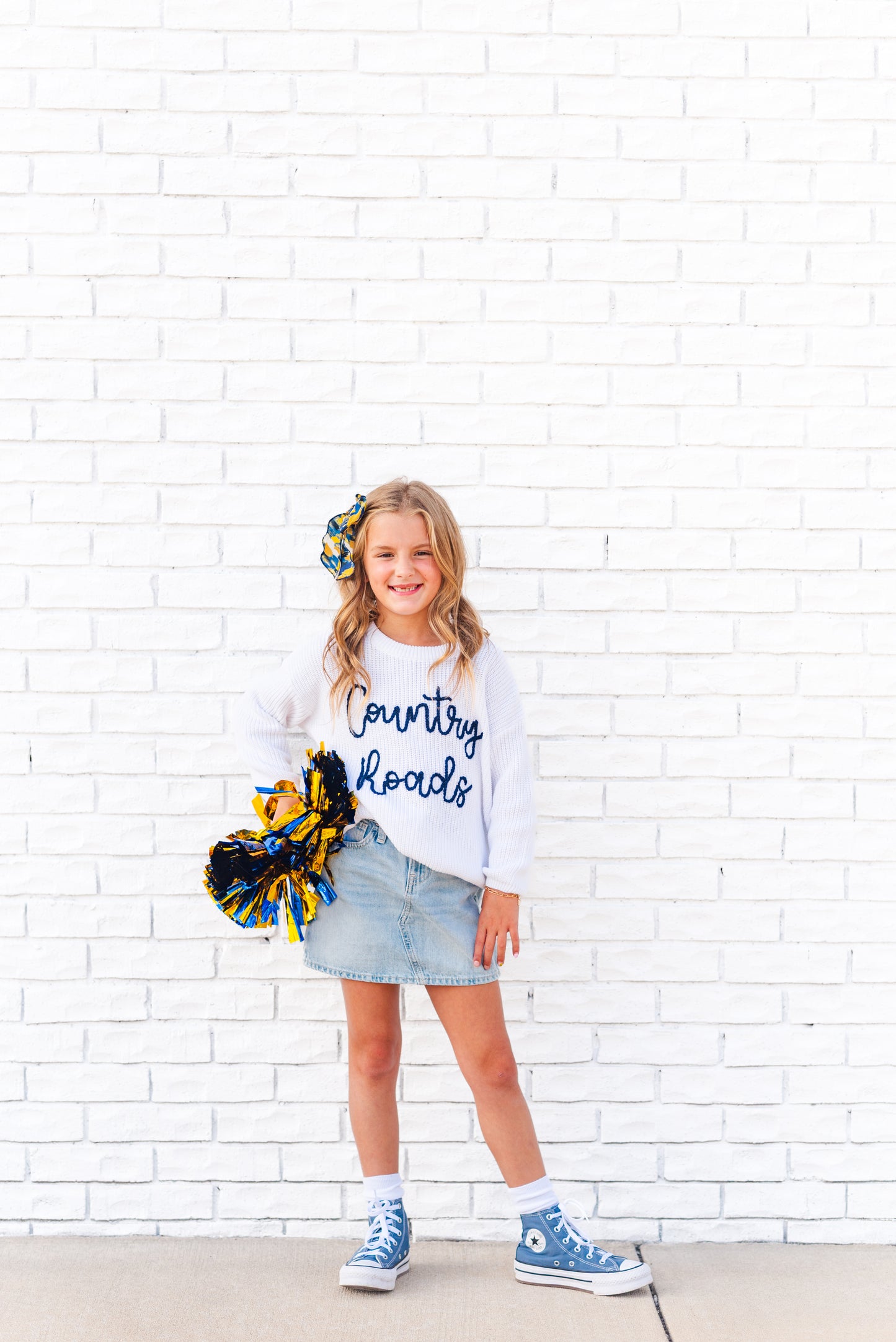 Country Roads Embroidered Sweater | Kids and Adults