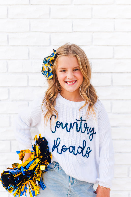 Country Roads Embroidered Sweater | Kids and Adults