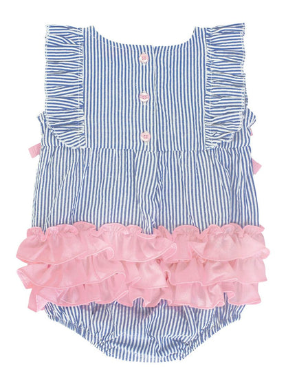 Pink West Virginia Ruffle Romper | Baby
